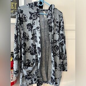 Hooded cardigan with pockets Large